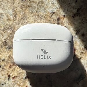 Helix Matte White Earbuds Charging Case
